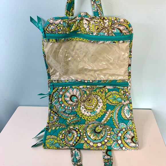Vera Bradley Hanging Toiletry Bag/Travel Organizer in Peacock Pattern - Picture 3 of 4
